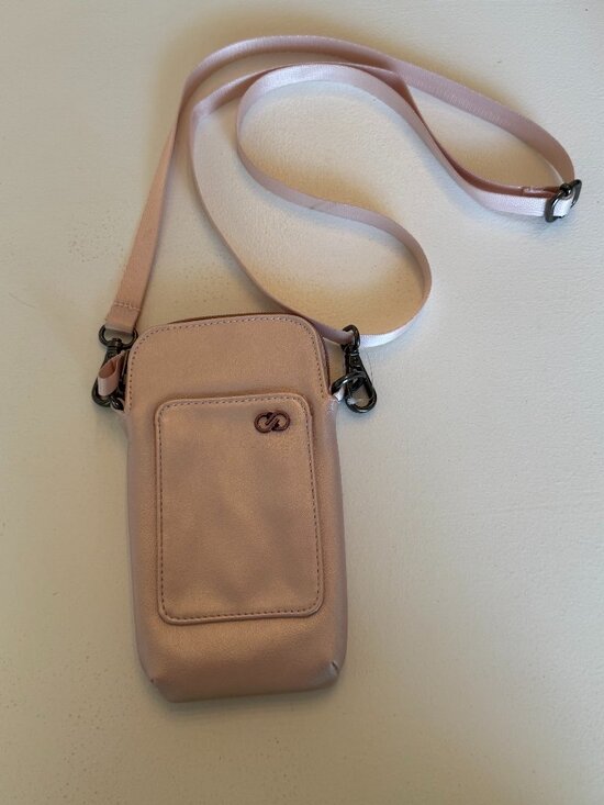 CALIA by Carrie Underwood Handbags - CALIA by Carrie Underwood Modular Phone Crossbody Bag Pink Metallic Adjustable